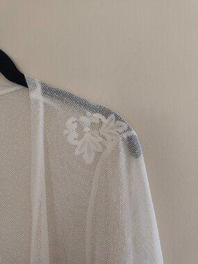 Paper + Tee Boho White Lace Duster